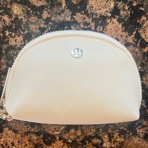 Lululemon Athletica White Cosmetic Bag